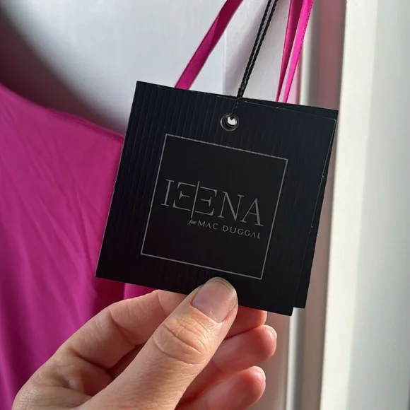 Mac duggal JERSEY ONE SHOULDER DRAPED BACK GOWN - Picture 5 of 6